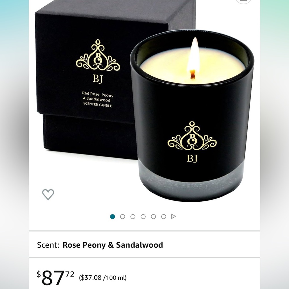 BJ Soy Wax Candle CITRUS LEMONGRASS SCENTED CANDLE